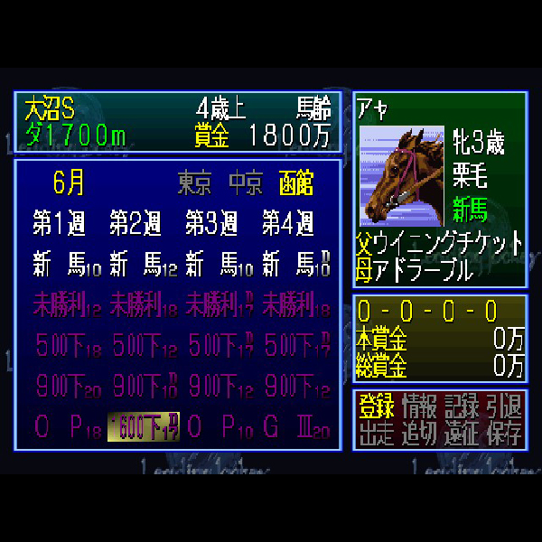 リーディングジョッキー'99｜プレイステーション (PS1