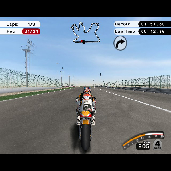 
                                      モトGP07｜
                                      カプコン｜                                      プレイステーション2 (PS2)                                      のゲーム画面