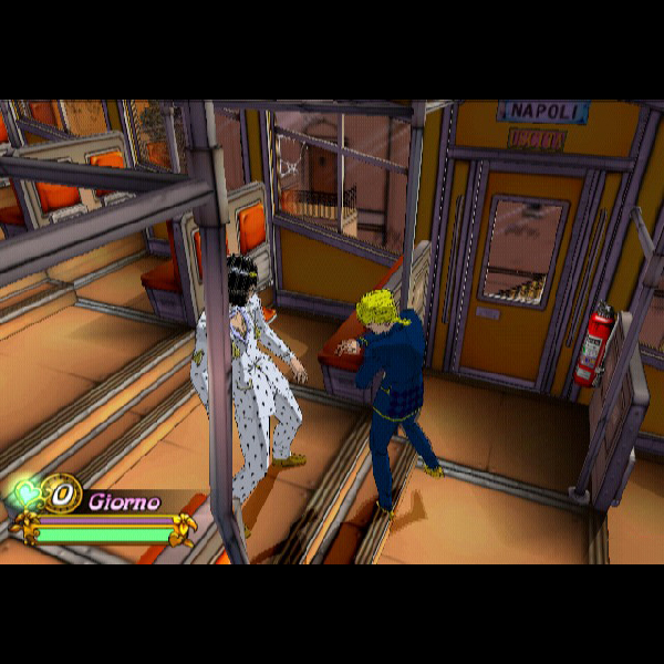 
                                      ジョジョの奇妙な冒険 黄金の旋風｜
                                      カプコン｜                                      プレイステーション2 (PS2)                                      のゲーム画面