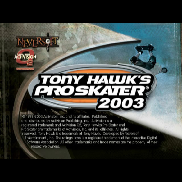 
                                      トニー・ホーク プロスケーター2003｜
                                      カプコン｜                                      プレイステーション2 (PS2)                                      のゲーム画面