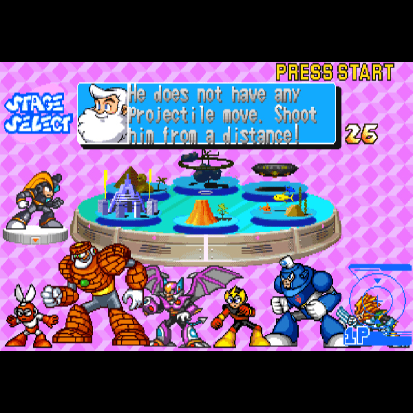 
                                      ロックマン パワーバトルファイターズ｜
                                      カプコン｜                                      プレイステーション2 (PS2)                                      のゲーム画面