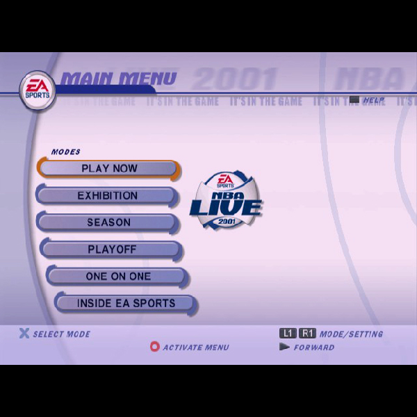 
                                      NBAライブ2001(EA SPORTS)｜
                                      エレクトロニック・アーツ｜                                      プレイステーション2 (PS2)                                      のゲーム画面