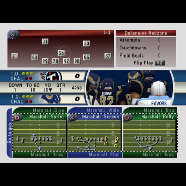 
                                      マッデン NFLスーパーボウル2001(EA SPORTS)｜
                                      エレクトロニック・アーツ｜                                      プレイステーション2 (PS2)                                      のゲーム画面