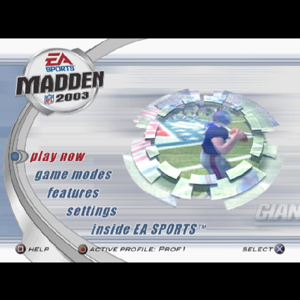 
                                      マッデン NFLスーパーボウル2003(EA SPORTS)｜
                                      エレクトロニック・アーツ｜                                      プレイステーション2 (PS2)                                      のゲーム画面
