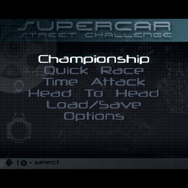 
                                      スーパーカー ストリートチャレンジ｜
                                      サクセス｜                                      プレイステーション2 (PS2)                                      のゲーム画面