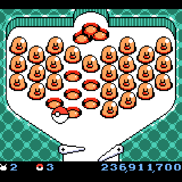 
                                      ポケモンピンボール｜
                                      任天堂｜                                      ゲームボーイ (GB)                                      のゲーム画面