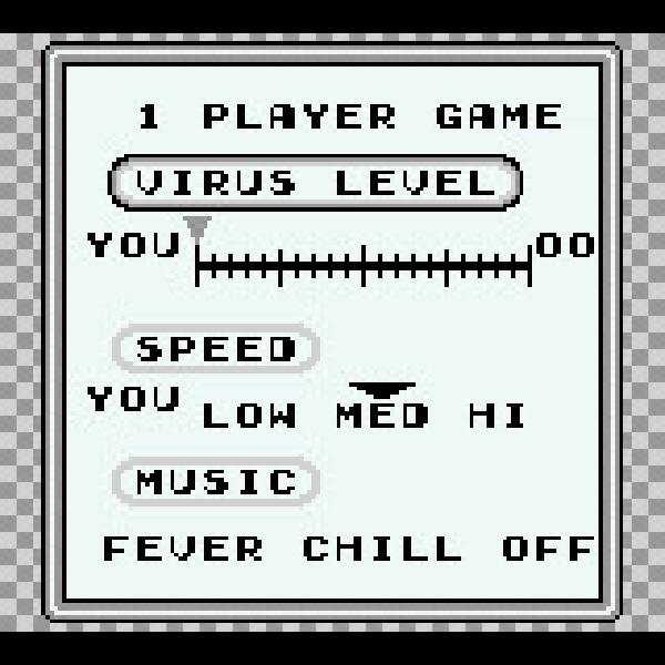 
                                      ドクターマリオ｜
                                      任天堂｜                                      ゲームボーイ (GB)                                      のゲーム画面