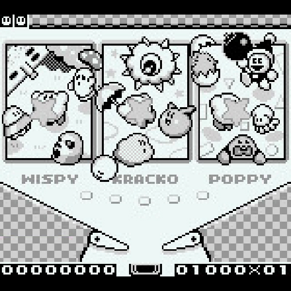 
                                      カービィのピンボール｜
                                      任天堂｜                                      ゲームボーイ (GB)                                      のゲーム画面