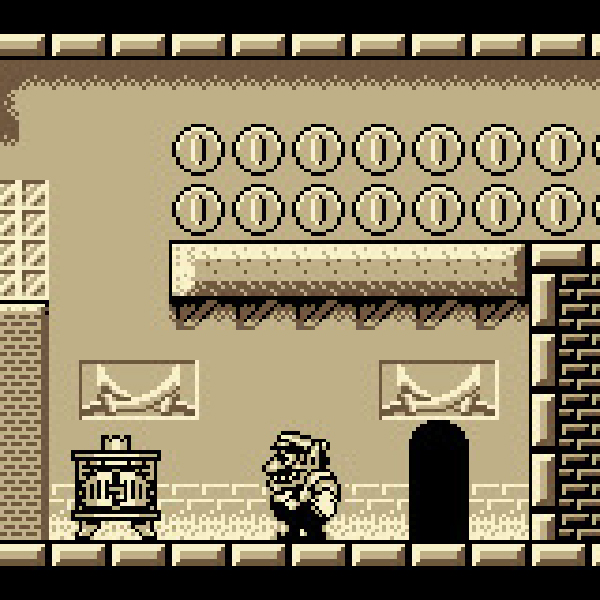 
                                      ワリオランド2 盗まれた財宝｜
                                      任天堂｜                                      ゲームボーイ (GB)                                      のゲーム画面