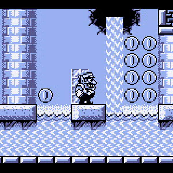 
                                      ワリオランド2 盗まれた財宝｜
                                      任天堂｜                                      ゲームボーイ (GB)                                      のゲーム画面