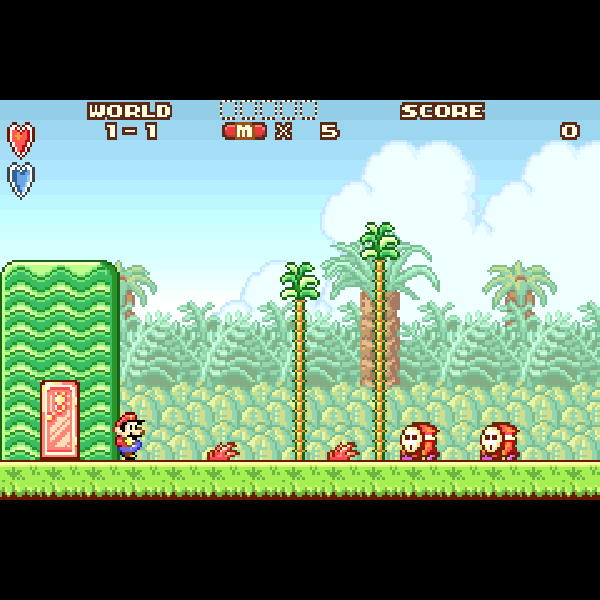 
                                      スーパーマリオアドバンス｜
                                      任天堂｜                                      ゲームボーイアドバンス (GBA)                                      のゲーム画面