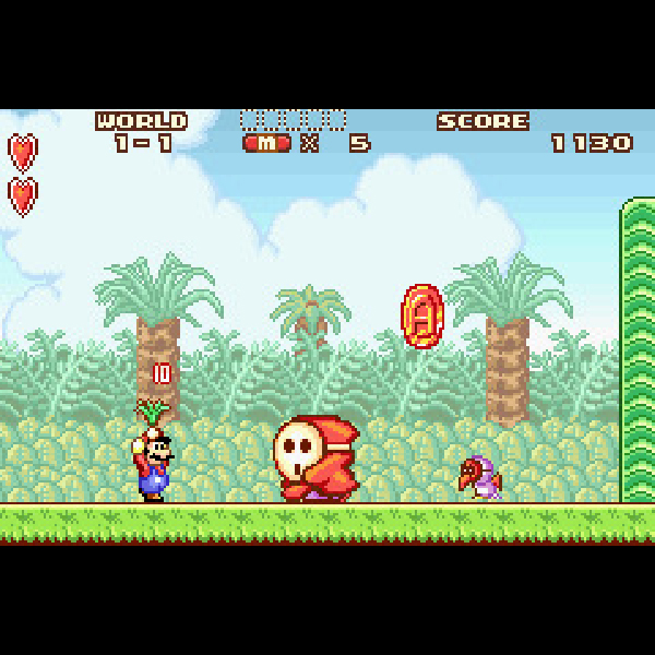 
                                      スーパーマリオアドバンス｜
                                      任天堂｜                                      ゲームボーイアドバンス (GBA)                                      のゲーム画面