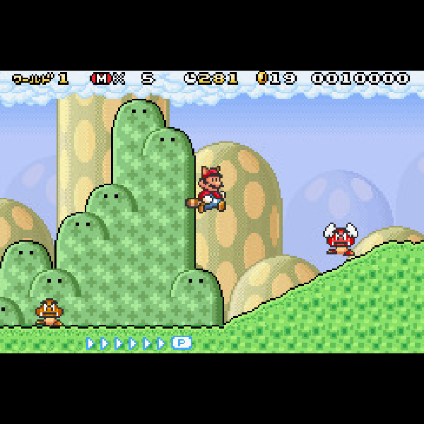 
                                      スーパーマリオアドバンス4｜
                                      任天堂｜                                      ゲームボーイアドバンス (GBA)                                      のゲーム画面