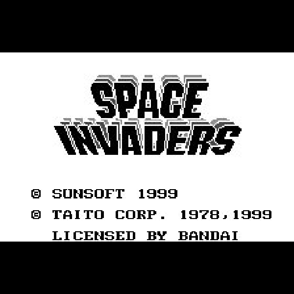
                                      スペースインベーダー｜
                                      サンソフト｜                                      ワンダースワン (WS)                                      のゲーム画面