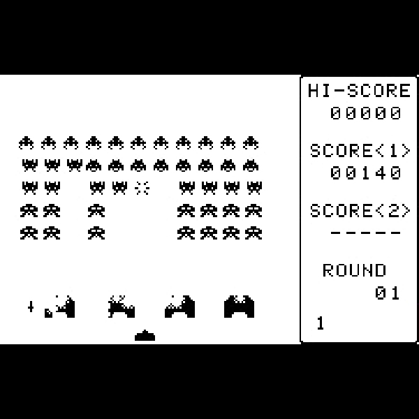 
                                      スペースインベーダー｜
                                      サンソフト｜                                      ワンダースワン (WS)                                      のゲーム画面