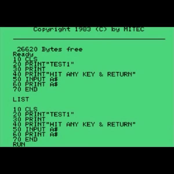 セガSG1000ソフト　ベーシックレベル3B SC-3000専用(B-40) BASIC LEVEL III B SEGA SC-3000専用ソフト 箱付 説明書欠品 箱