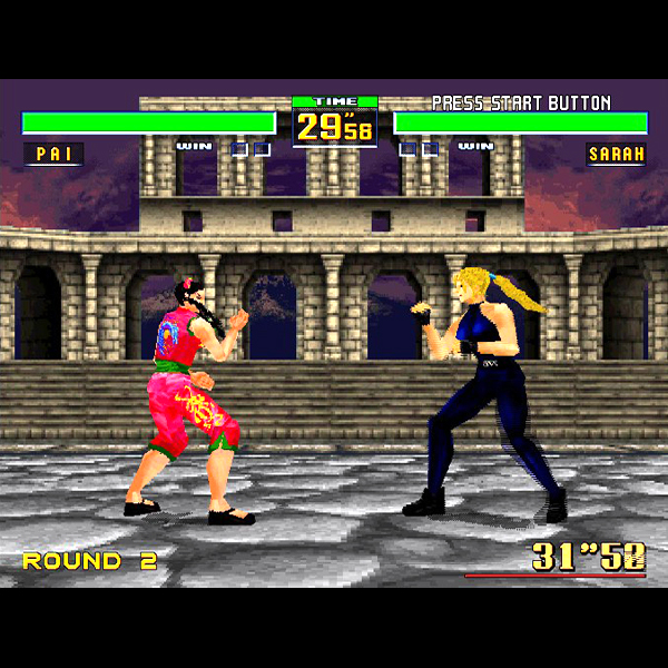 
                                      バーチャファイター2｜
                                      セガ｜                                      セガサターン (SS)                                      のゲーム画面